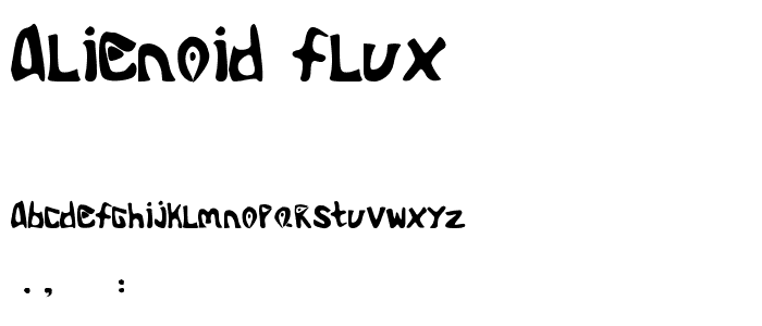 Alienoid Flux font